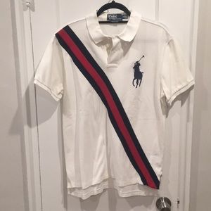 Polo Ralph Lauren Big Pony Red/Blue Stripe - Large